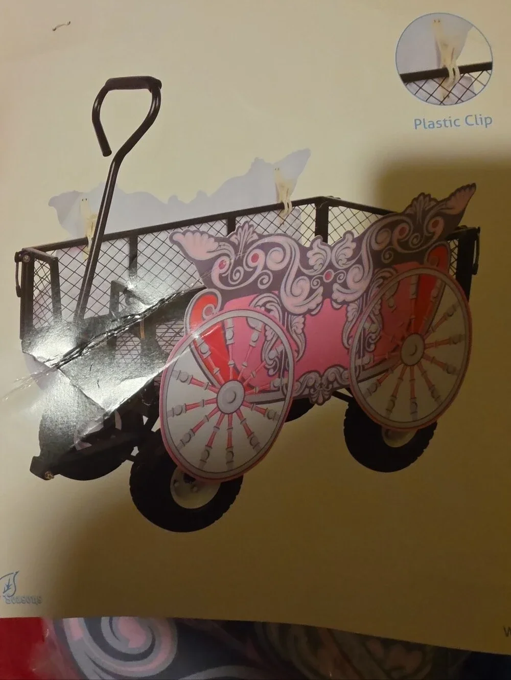 NIP Princess Carriage Halloween Decor Wagon Kit Seasons USA Trick Or Treat Fun!